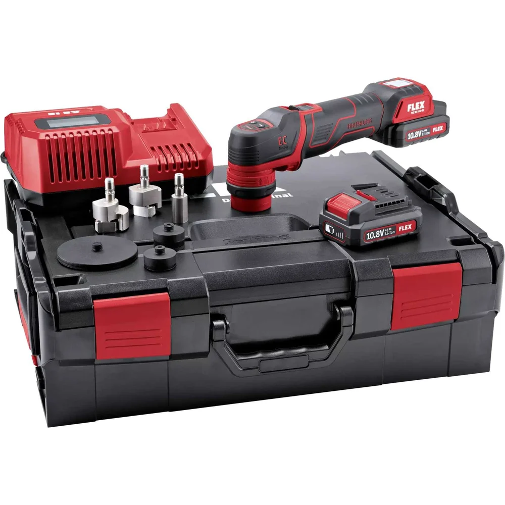 Умная аккумуляторная полировальная машина FLEX PXE 80 10.8-EC/2.5 Set 418102