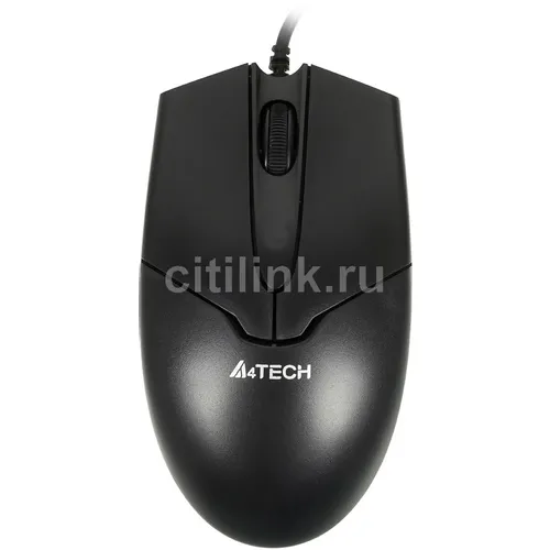 Мышь проводная A4TECH V-Track Padless OP-550NU, оптическая, USB, 1200dpi, черный