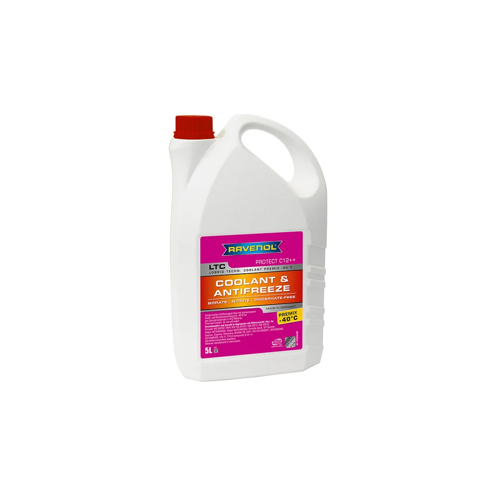 Антифриз RAVENOL лила LTC Lobrid Technology Coolant Premix -40 C12++, 5л 1410126-005-01-999