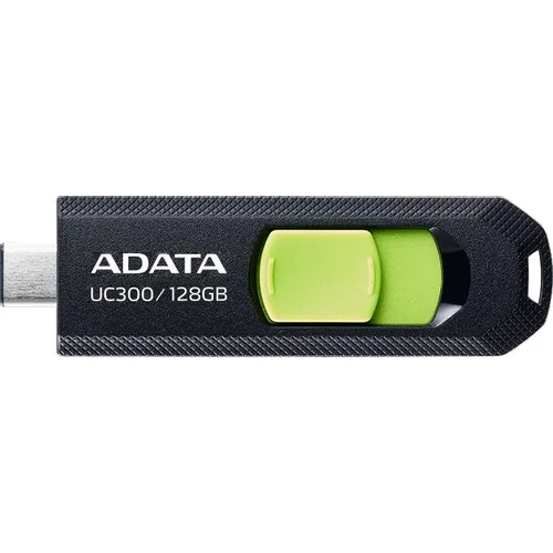 Флешка USB (Type-C) A-Data UC300 128ГБ, USB3.2, черный и зеленый [acho-uc300-128g-rbk/gn]