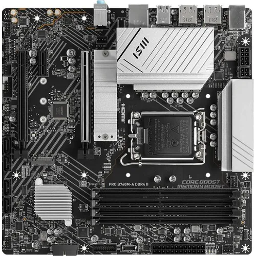Материнская плата MSI PRO B760M-A DDR4 II, Socket LGA 1700, Intel B760, mATX, Ret