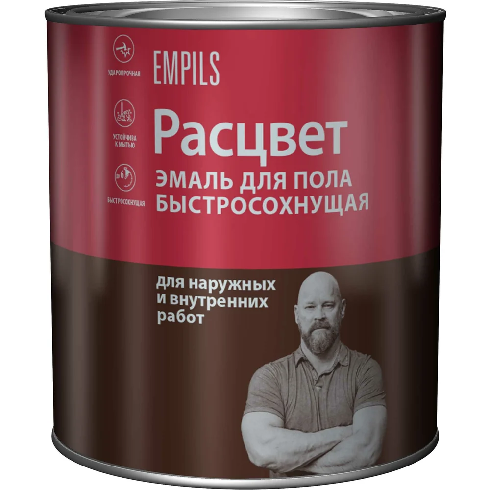 Быстросохнущая эмаль для пола Расцвет 66019