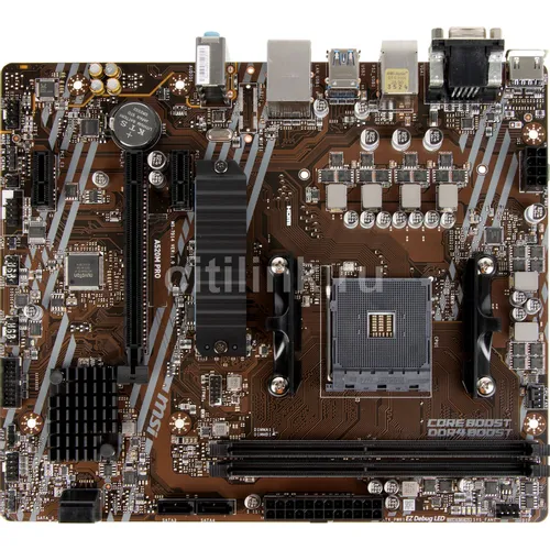 Материнская плата MSI A520M PRO, Socket AM4, AMD A520, mATX, Ret