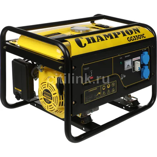 Бензиновый генератор CHAMPION GG3301C, 220 В, 3.1кВт