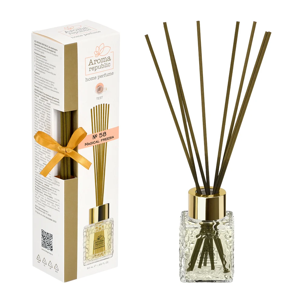 Ароматический диффузор Aroma republic №58 Magical freesia в стеклянном флаконе