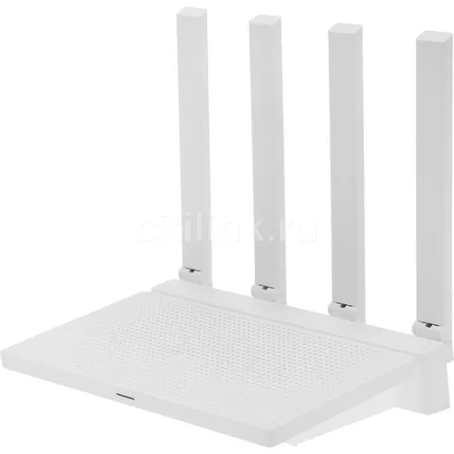 Wi-Fi роутер Xiaomi AX3000T, Wi-Fi 6, AX3000, 2.4/5ГГц, 4 WAN/LAN, белый [dvb4441gl]