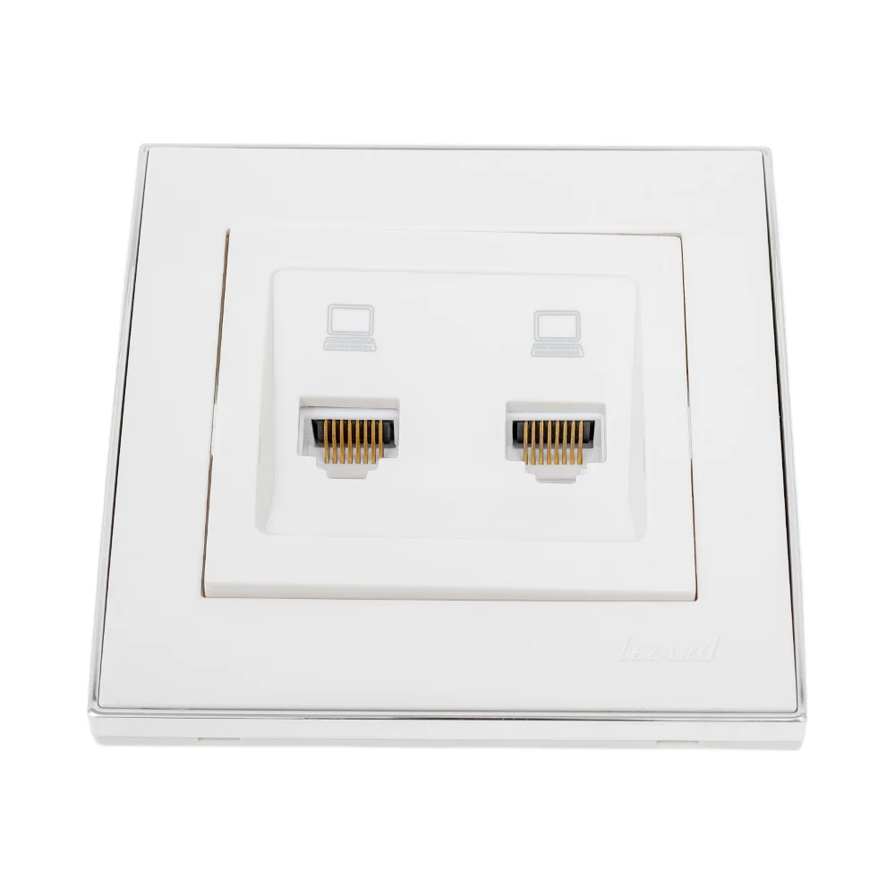 Двойная компьютерная розетка Lezard RAIN 703-0225-141