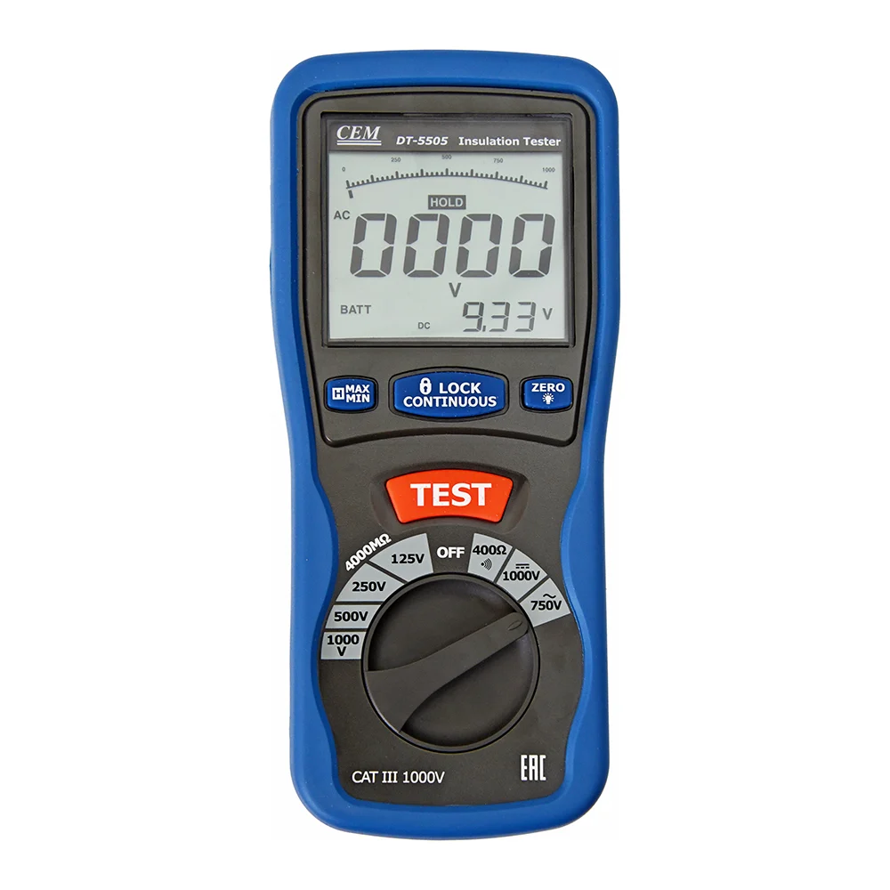 Цифровой тестер изоляции СЕМ DT-5505 481578