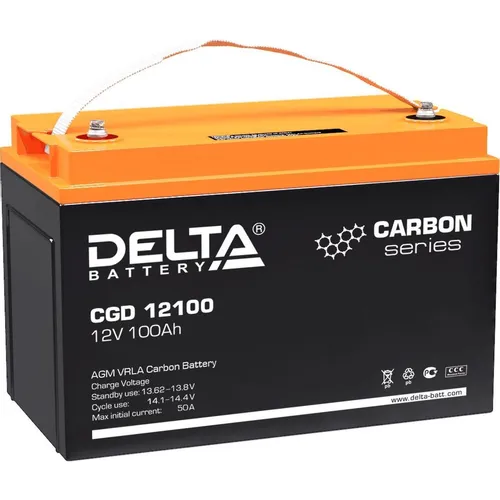 Аккумуляторная батарея Delta CGD 12100 для ИБП, 12В, 100Ач