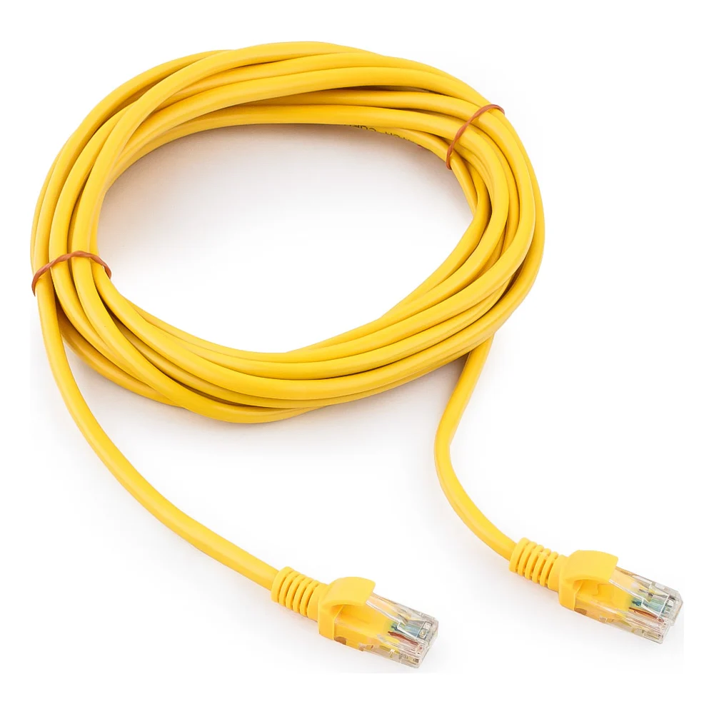 Литой многожильный медный патч-корд Cablexpert UTP PP10-5M/Y