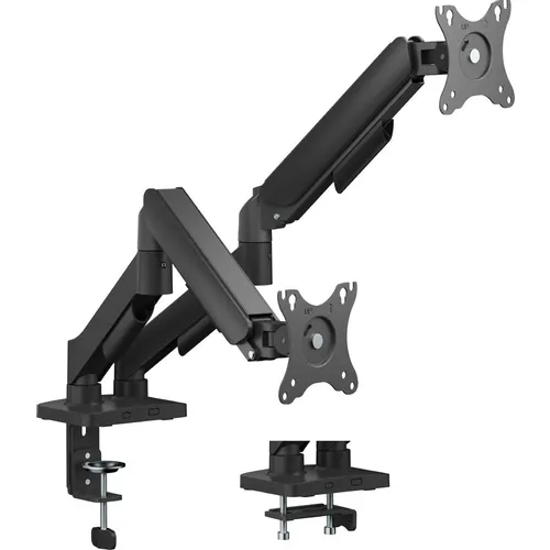 Кронштейн для мониторов Cactus CS-VM-MD-72-BK, до 32", до 9кг, настольный, поворот и наклон, черный / белый