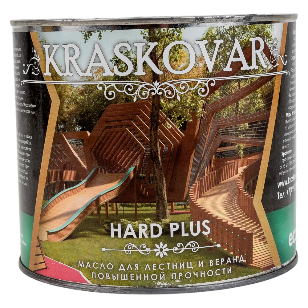 Масло для лестниц и веранд Kraskovar Hard Plus 1682
