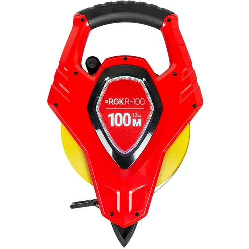 Рулетка геодезическая RGK R100, 100м x12мм