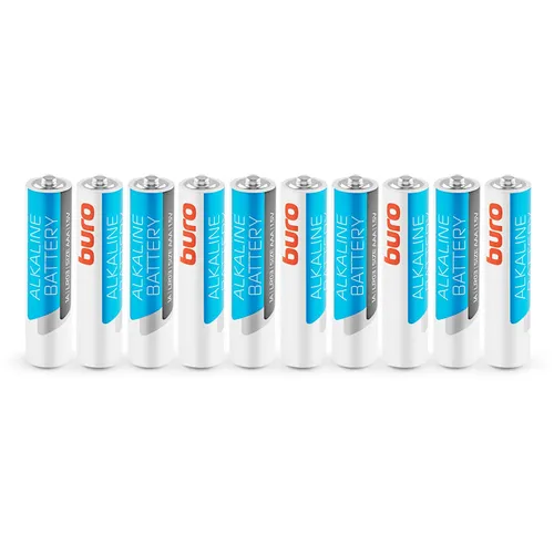 AAA Батарейка Buro Alkaline LR03, 10 шт.