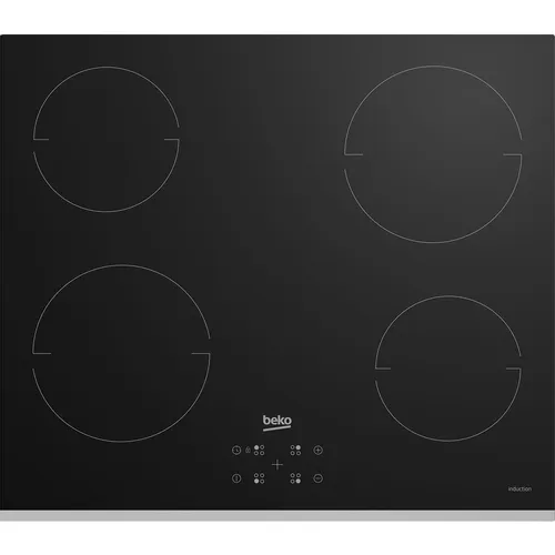 Индукционная варочная поверхность Beko HII6440RQTB, конфорок: 4 шт., стеклокерамика, независимая, черный