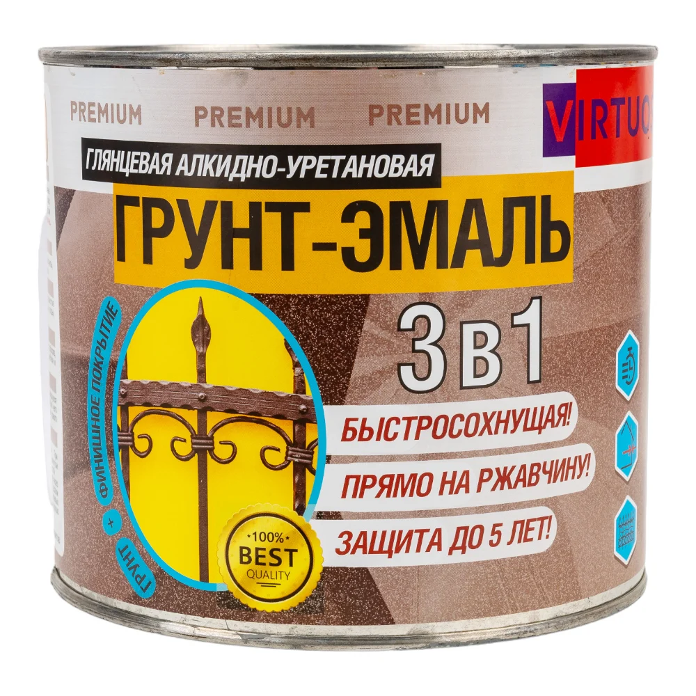 Грунт-эмаль по ржавчине Virtuoso PREMIUM 11589276