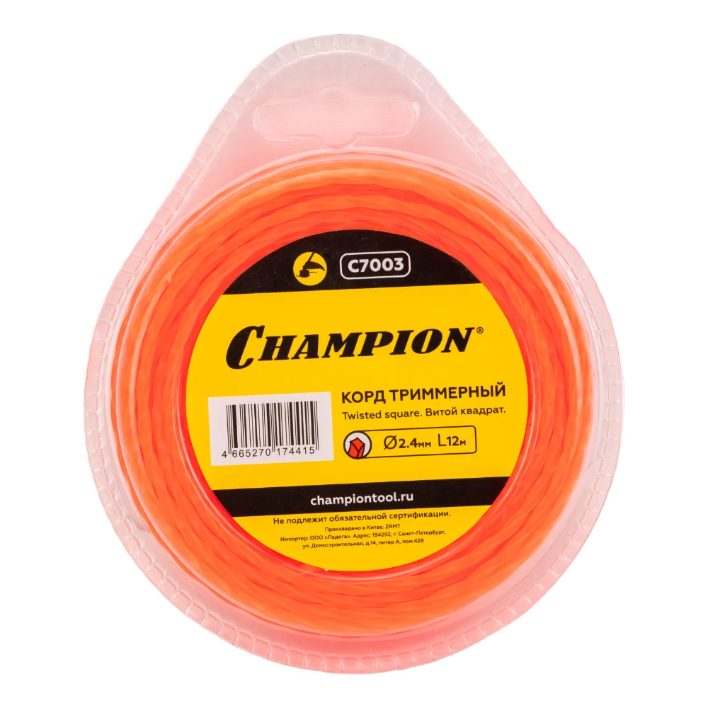 Триммерный корд Champion Twisted Square C7003