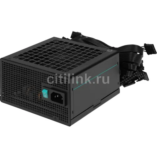 Блок питания DeepCool PF600, 600Вт, 80 PLUS WHITE, 120мм, черный, retail [r-pf600d-ha0b-wdeu]