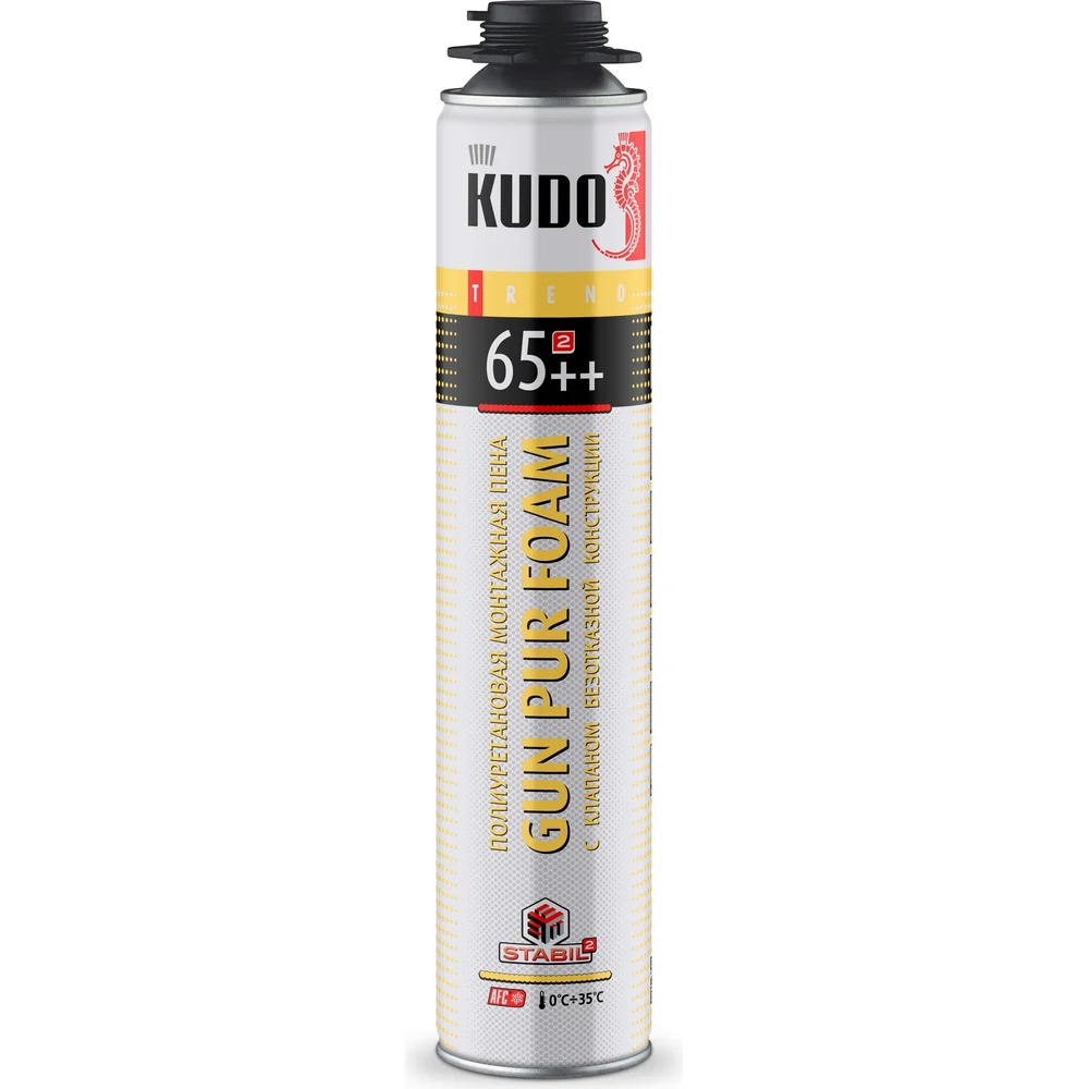 Полиуретановая монтажная пена KUDO TREND 65++ KUPT10S65++