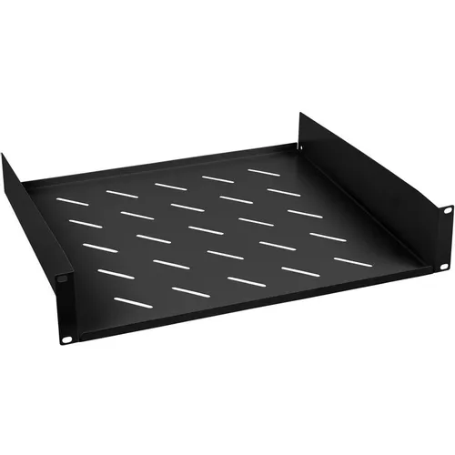 Полка стационарная CABEUS SH-J017-2U-400-BK, 2, 19", черный