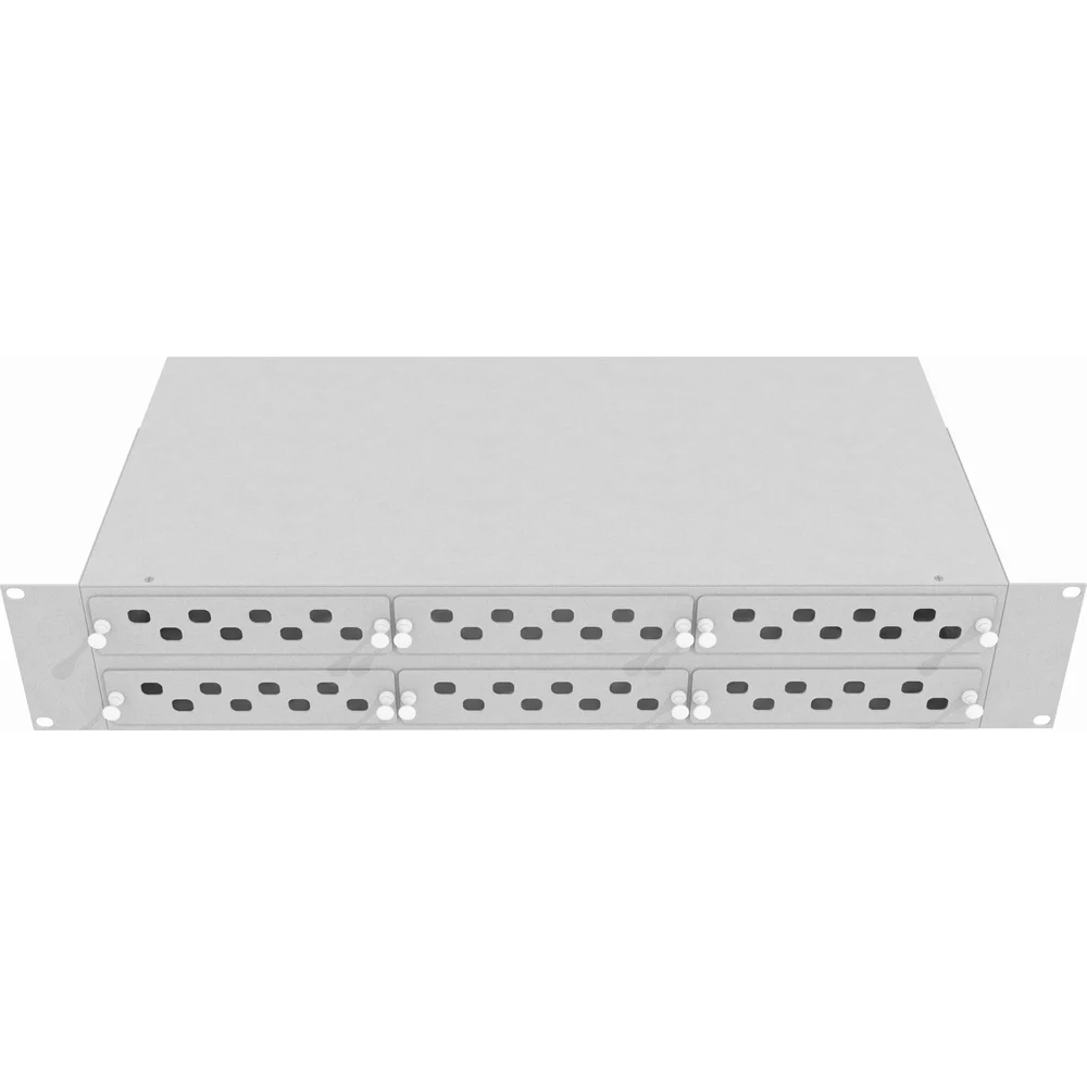 Оптический стоечный кросс TopLan КРС-Top-2U-48FC/ST-GY