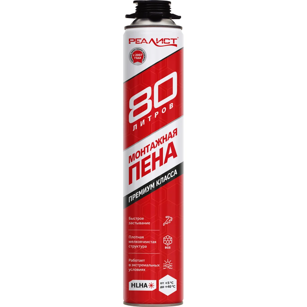Пена монтажная REALIST PRO Red 4602009041044
