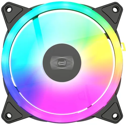 Вентилятор PCCOOLER F3 T120 120мм, 4-pin, 1800об/мин, 21.6 дБ, ARGB, черный, Ret [f3-t120bkam1-gl]