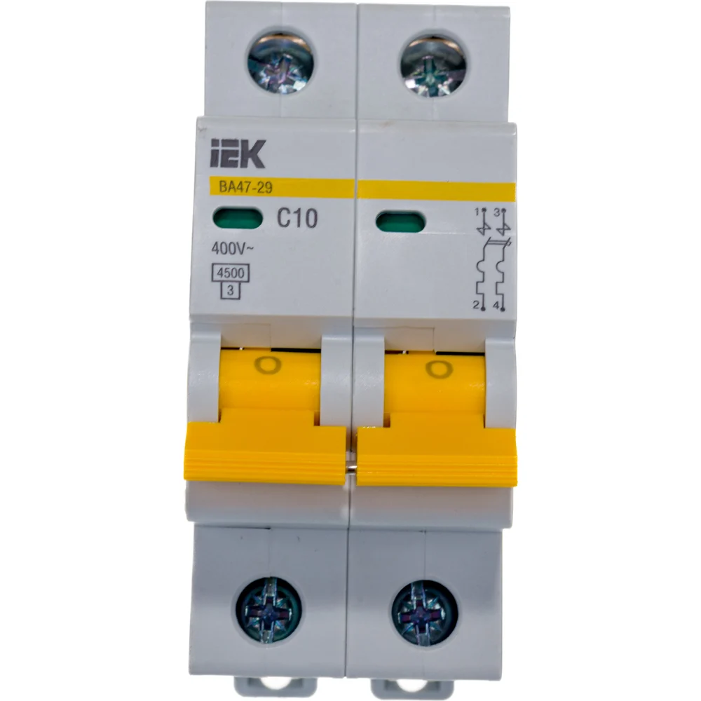Автомат IEK ВА47-29 2п, C, 10А, 4.5кА MVA20-2-010-C