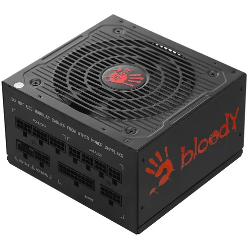 Блок питания BLOODY BD-PS750G, 750Вт, 80 PLUS GOLD, 120мм, черный, retail [bd-ps750g-m]