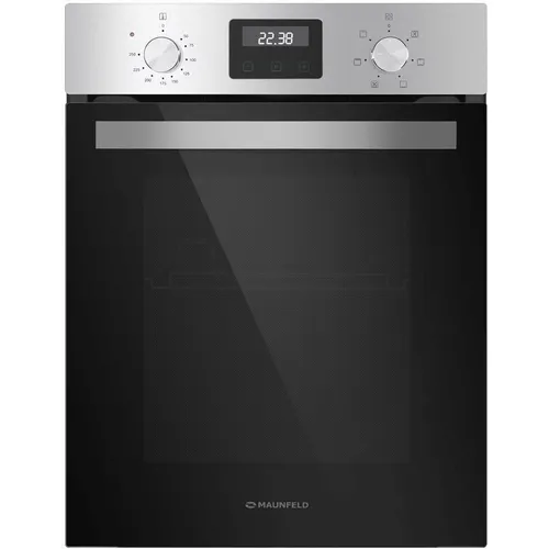 Духовой шкаф электрический MAUNFELD EOEM516S, 51л, дверца с 2 стеклами, нержавеющая сталь/черный