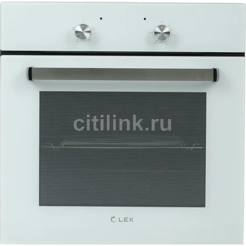 Духовой шкаф электрический LEX EDM 040 WH, 62л, дверца с 2 стеклами, белый