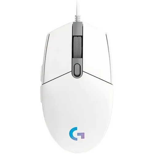 Мышь проводная Logitech G102 LightSync, игровая, оптическая, USB, 8000dpi, белый [910-005809]