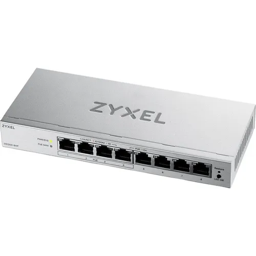 Коммутатор ZyXEL GS1200-8HPV3-EU0101F, управляемый