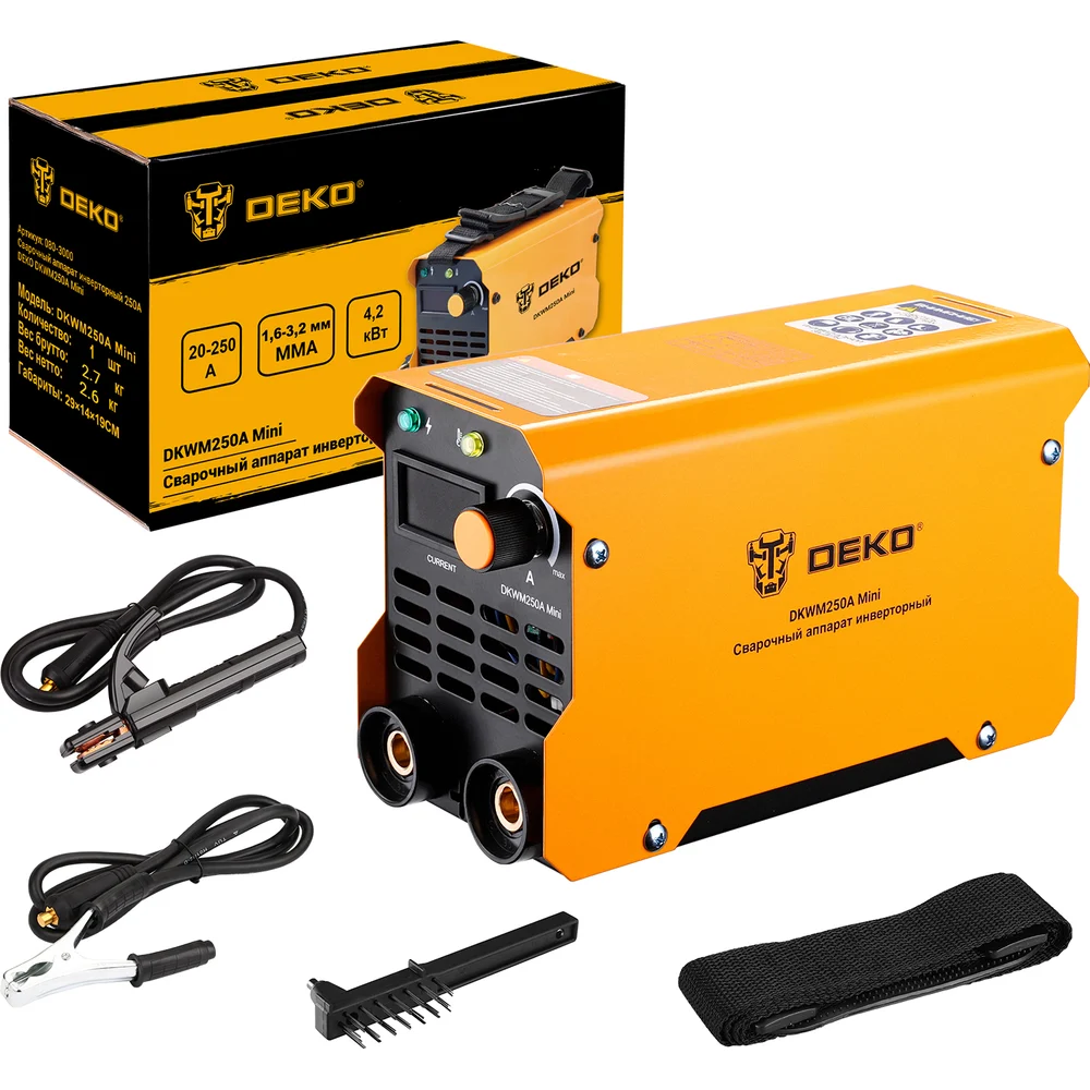 Инверторный сварочный аппарат DEKO DKWM250A Mini 080-3000