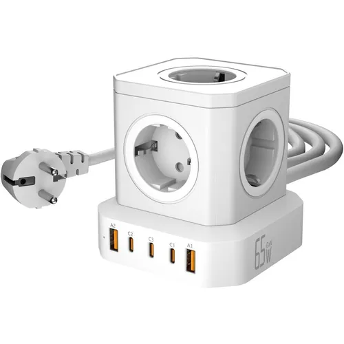 Сетевой фильтр AGNI TP-VE5U5E, 2м, белый [tp-ve5u5e-c-2m-white]