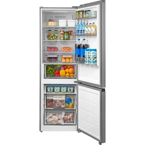 Холодильник двухкамерный Midea MDRB457FGF46ID инверторный, нержавеющая сталь