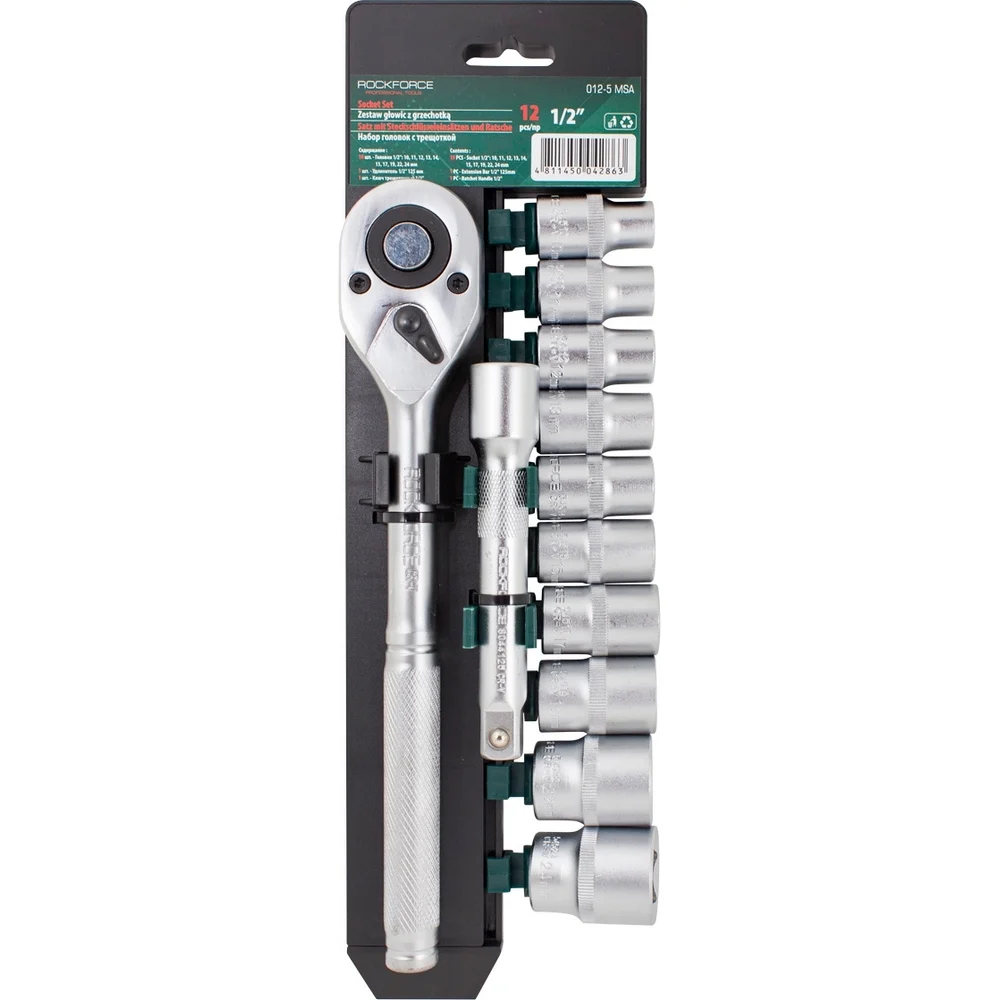 Набор головок торцевых Rockforce RF-012-5MSA(51238)