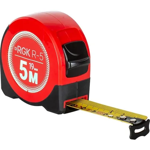 Рулетка RGK R5, 5м x19мм, с поверкой [755924]