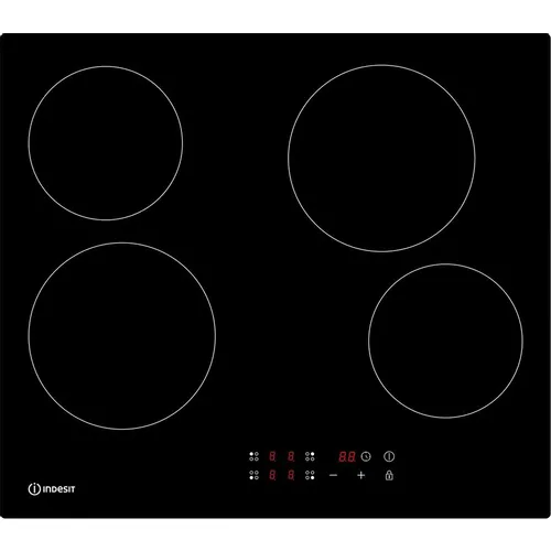 Электрическая варочная поверхность Indesit IRCM 160, конфорок: 4 шт., стеклокерамика, независимая, черный
