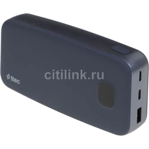 Внешний аккумулятор (Power Bank) TTEC ChargeUp LCD, 20000мAч, синий [2bb211l]