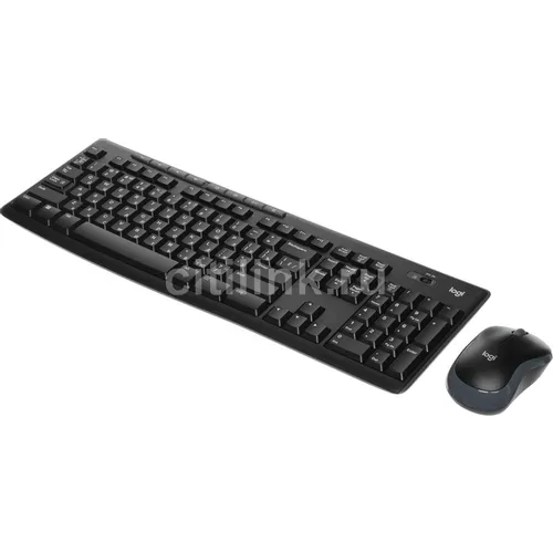 Комплект (клавиатура+мышь) Logitech MK270, USB, беспроводной, с гравировкой, черный [920-003381]