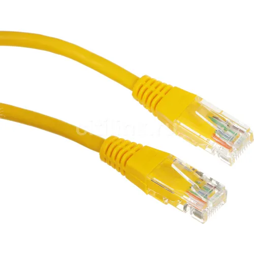 Патч-корд LanMaster вилка RJ-45, вилка RJ-45, кат.5E, ПВХ, 0.5м, желтый [twt-45-45-0.5-yl]