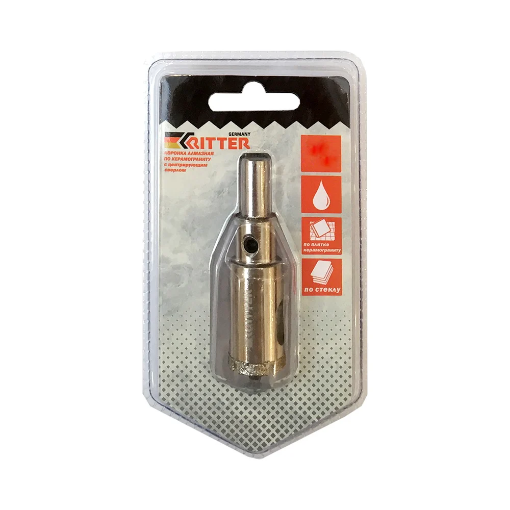 Коронка алмазная по стеклу и керамограниту RITTER PS22305251
