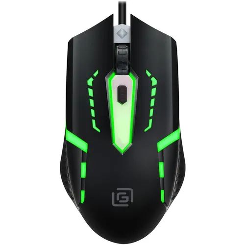 Мышь проводная Oklick 398G, игровая, оптическая, USB, 2400dpi, черный [1431665]