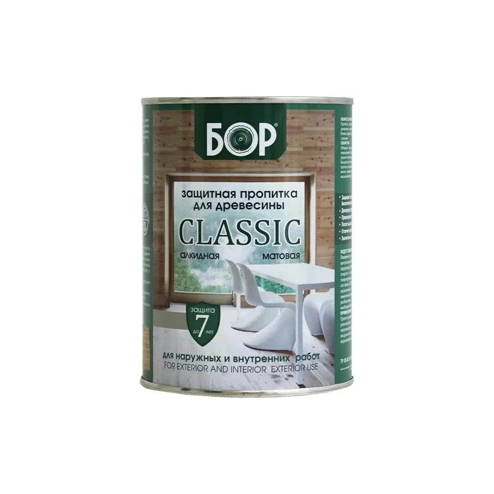 Защитная пропитка для древесины Бор CLASSIC 4690417094189