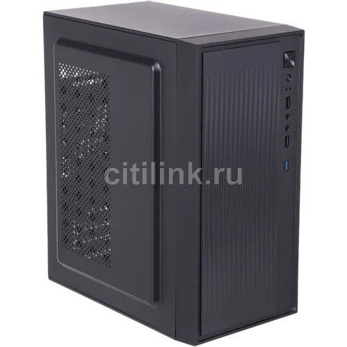Корпус mATX Accord ACC-261B, Mini-Tower, без БП, черный