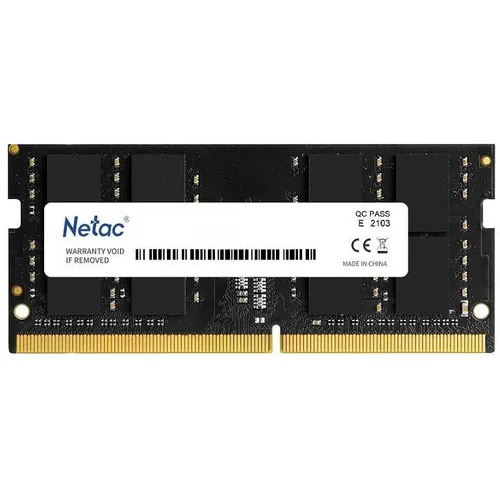 Оперативная память NETAC Basic NTBSD4N32SP-16 DDR4 - 1x 16ГБ 3200МГц, для ноутбуков (SO-DIMM), Ret