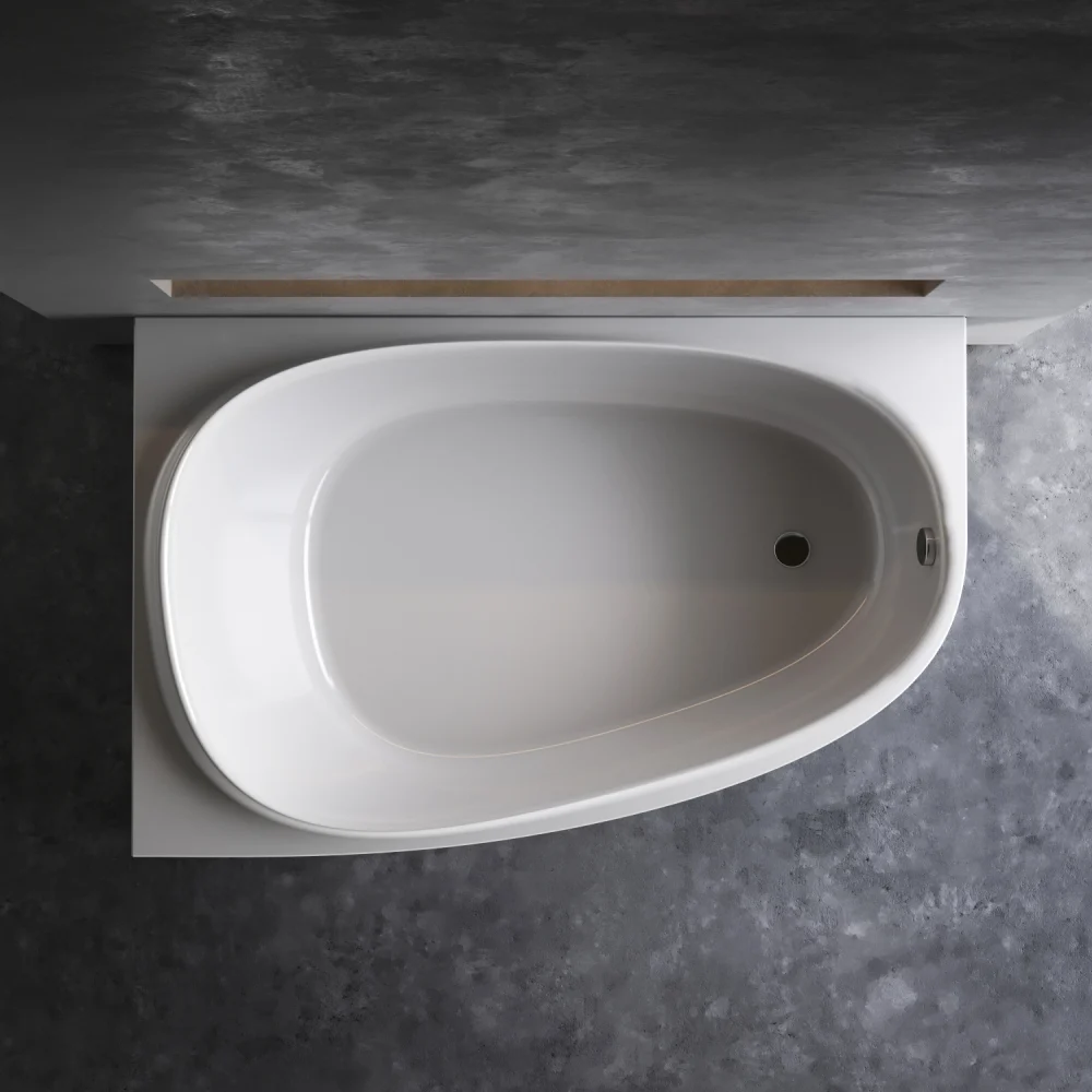 Правосторонняя акриловая ванна AM.PM Like W80A-170R110W-A