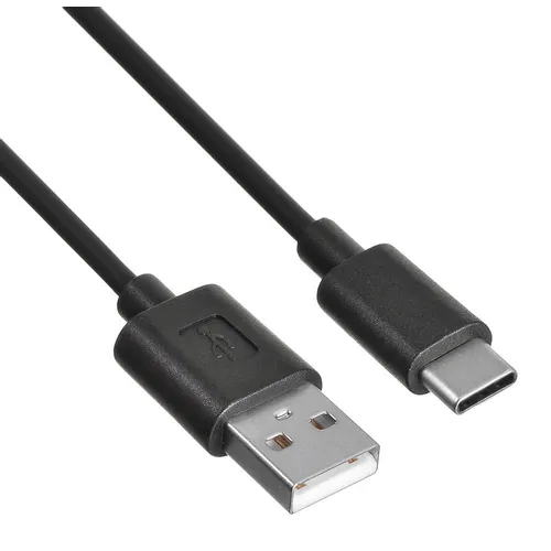Кабель Buro USB Type-C (m) - USB (m), 1.2м, 3A, черный [usb-tc-1.2b3a]