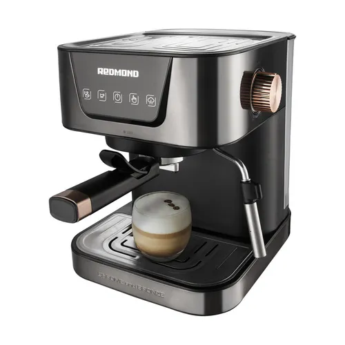 Кофеварка Redmond RCM-CBM1514, рожковая, бронзовый